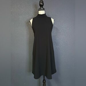Alice + Olivia Black Sleeveless Mini Dress w/ Back Cut out -
Fits like M